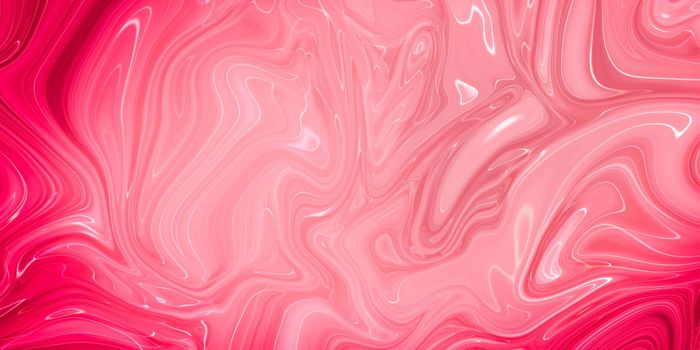 Swirls of marble or the ripples of agate. Liquid marble texture with pink colors. Abstract painting background for wallpapers, posters, cards, invitations, websites. Fluid art.