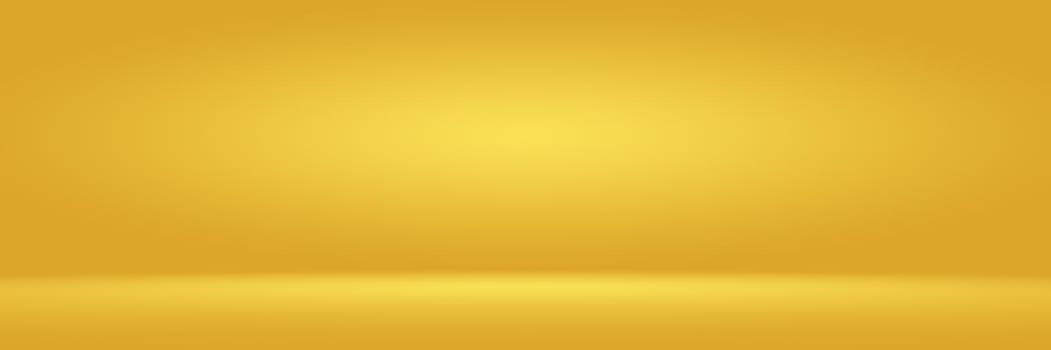 Abstract Luxury Gold yellow gradient studio wall, well use as background,layout,banner and product presentation