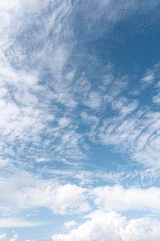 blue sky with windy clouds. High resolution photo