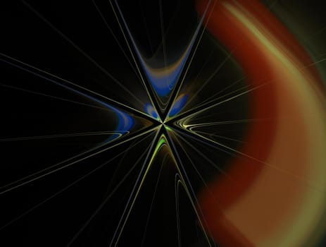 Imaginatory lush fractal texture image abstract background