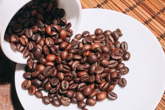 natural coffee brown mocha beans photograph of the object. High quality photo