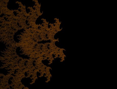 Imaginatory lush fractal texture image abstract background