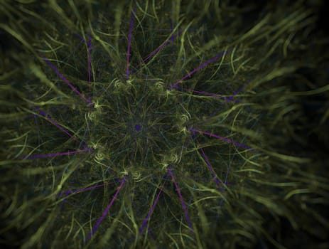 Imaginatory lush fractal texture image abstract background