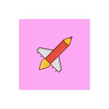 pencil Vector illustration on a transparent background. Premium quality symbols. Vector Line Flat color icon for concept and graphic design.