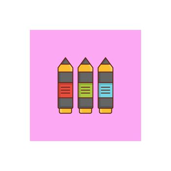 pencil jar Vector illustration on a transparent background. Premium quality symbols. Vector Line Flat color icon for concept and graphic design.