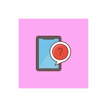 FAQ Vector illustration on a transparent background. Premium quality symbols. Vector Line Flat color icon for concept and graphic design.