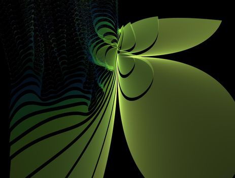 Imaginatory lush fractal texture image abstract background