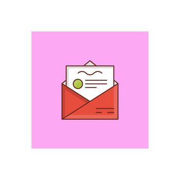 email Vector illustration on a transparent background. Premium quality symbols. Vector Line Flat color icon for concept and graphic design.