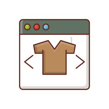ecommerce Vector illustration on a transparent background. Premium quality symbols.Vector line flat color icon for concept and graphic design.