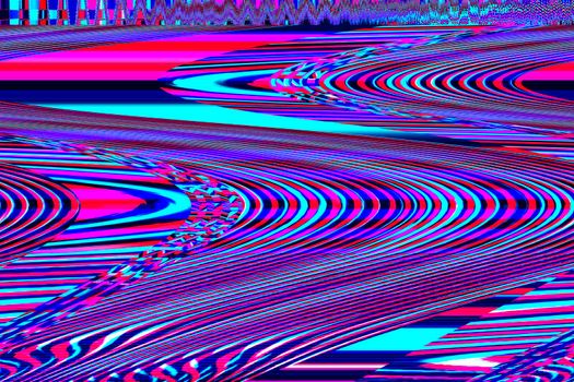 Glitch universe background Old TV screen error Digital pixel noise abstract design Photo glitch Television signal fail. Technical problem grunge wallpaper. Colorful noise.