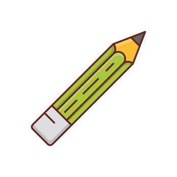 pen Vector illustration on a transparent background. Premium quality symbols. Vector Line Flat color icon for concept and graphic design.