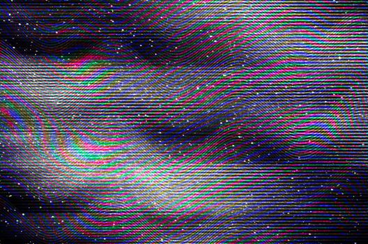 Glitch background Computer screen error Digital pixel noise abstract design of Photo glitch and Television signal fail Data decay and noise Retro