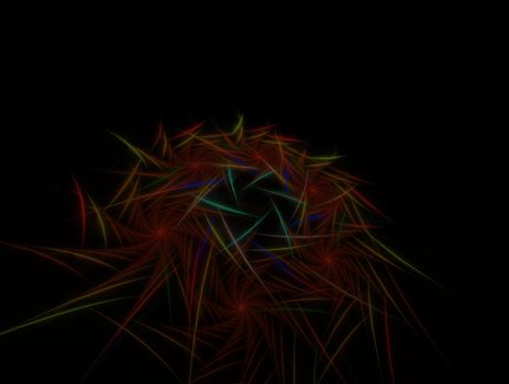 Imaginatory lush fractal texture image abstract background