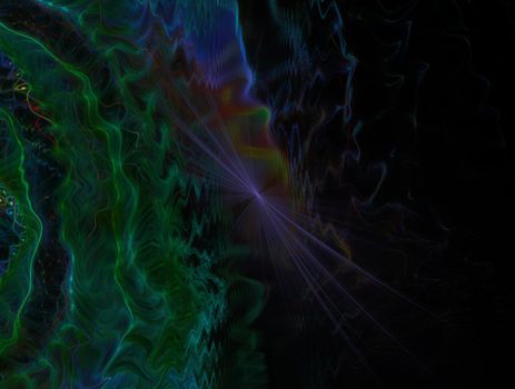 Imaginatory lush fractal texture image abstract background
