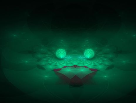 Imaginatory lush fractal texture image abstract background