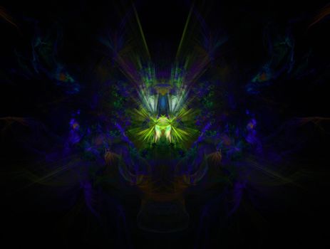 Imaginatory lush fractal texture image abstract background