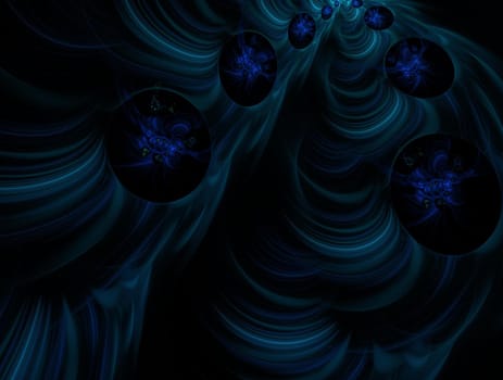 Imaginatory lush fractal texture image abstract background
