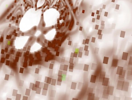 Imaginatory lush fractal texture image abstract background