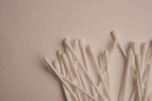 cotton swabs hygiene accessories sanitation object light background. High quality photo