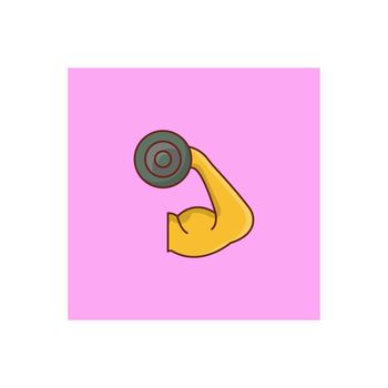 gym Vector illustration on a transparent background. Premium quality symbols.Vector line flat color icon for concept and graphic design.