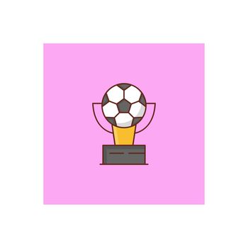 trophy Vector illustration on a transparent background. Premium quality symbols.Vector line flat color icon for concept and graphic design.