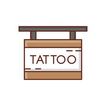 tattoo Vector illustration on a transparent background. Premium quality symbols. Vector Line Flat color icon for concept and graphic design.