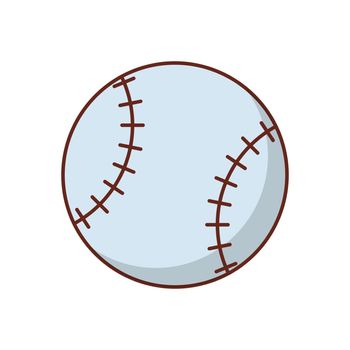 baseball Vector illustration on a transparent background. Premium quality symbols.Vector line flat color icon for concept and graphic design.