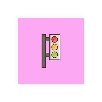 traffic Vector illustration on a transparent background. Premium quality symbols. Vector Line Flat color icon for concept and graphic design.