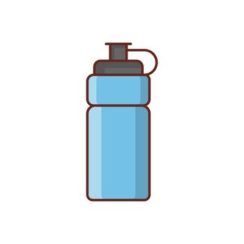 bottle Vector illustration on a transparent background. Premium quality symbols.Vector line flat color icon for concept and graphic design.