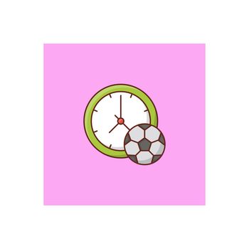 time Vector illustration on a transparent background. Premium quality symbols.Vector line flat color icon for concept and graphic design.