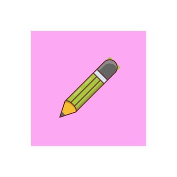 pen Vector illustration on a transparent background. Premium quality symbols. Vector Line Flat color icon for concept and graphic design.