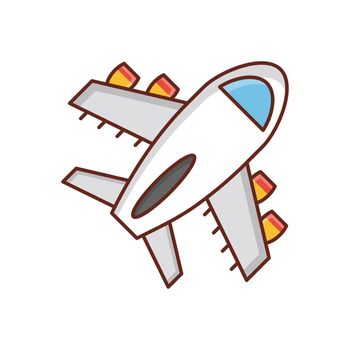 flight Vector illustration on a transparent background. Premium quality symbols. Vector Line Flat color icon for concept and graphic design.
