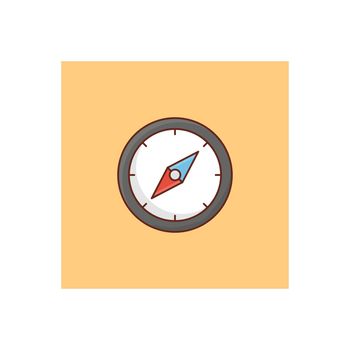 forecast vector flat colour icon