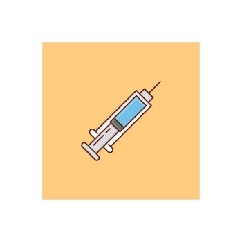 injection Vector illustration on a transparent background. Premium quality symbols. Vector Line Flat color icon for concept and graphic design.
