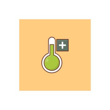 climate vector flat colour icon