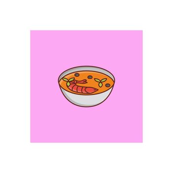 curry Vector illustration on a transparent background. Premium quality symbols. Vector Line Flat color icon for concept and graphic design.