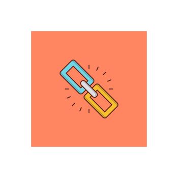 URL Vector illustration on a transparent background. Premium quality symbols. Vector Line Flat color icon for concept and graphic design.