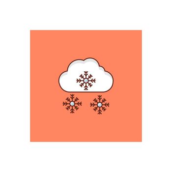 climate vector flat colour icon