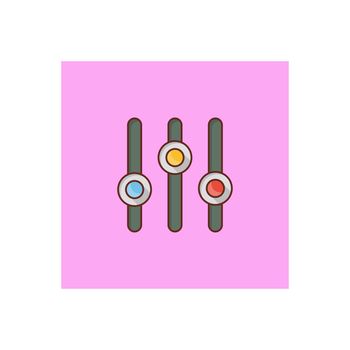 filter Vector illustration on a transparent background. Premium quality symbols. Vector Line Flat color icon for concept and graphic design.