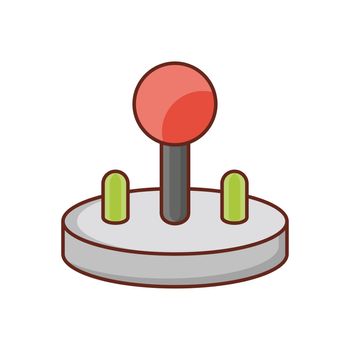 joystick Vector illustration on a transparent background. Premium quality symbols.Vector line flat color icon for concept and graphic design.