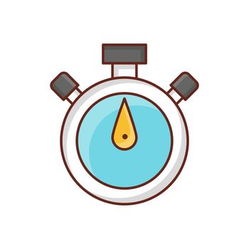 countdown Vector illustration on a transparent background. Premium quality symbols.Vector line flat color icon for concept and graphic design.
