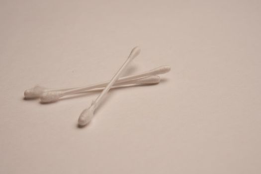 cotton swabs hygiene accessories sanitation object light background. High quality photo