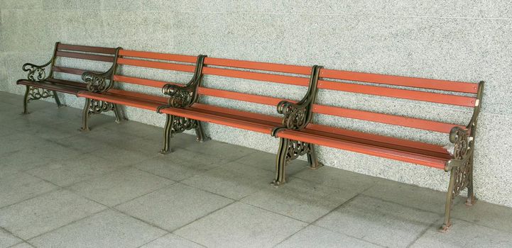 Long chair in public