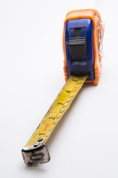Measuring tape measure for the constructioner's work.