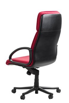 Office chair on white background