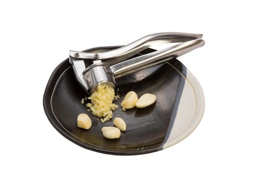 Garlic grinder in restaurant