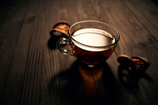 freshly brewed tea hot drink morning breakfast natural product. High quality photo