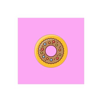donuts Vector illustration on a transparent background. Premium quality symbols. Vector Line Flat color icon for concept and graphic design.