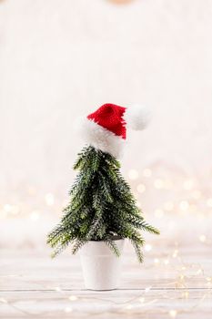 Decorated with christmas tree decorations background. Celebration Concept for New Year Eve.