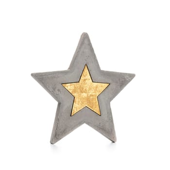 Christmas star isolated on a white background.